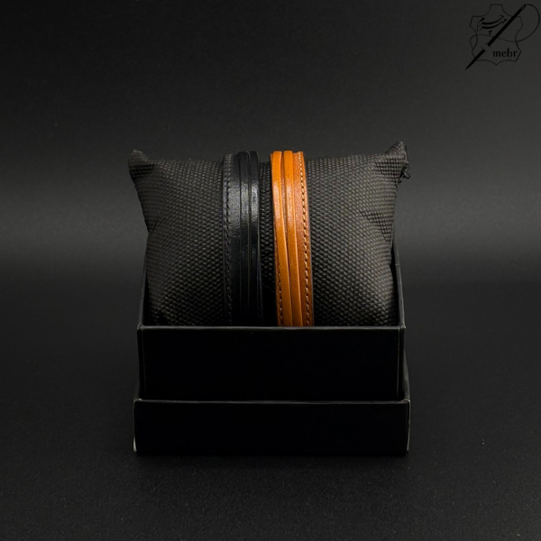 دستبند چرم بزی مدل نوا