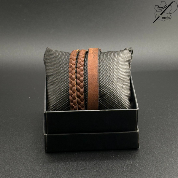 دستبند مردانه دورپیچ افکتی