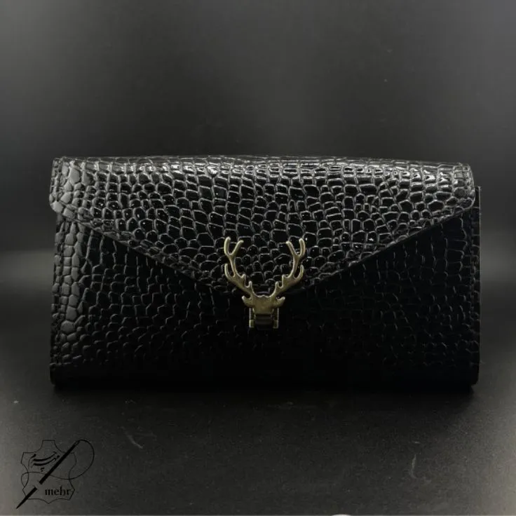 کیف دستی مجلسی چرم زنانه