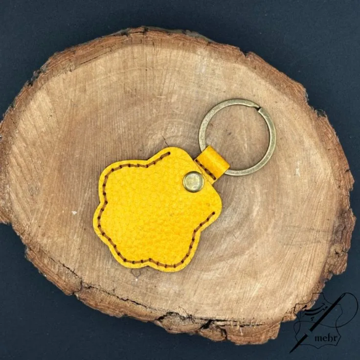 جاکلیدی چرم طبیعی طرح پنجه گربه